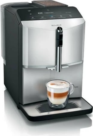 Makine ekspresi Siemens TF303E01 EQ300, automatike, 1.4L, me mulli, e zezë/argjendtë