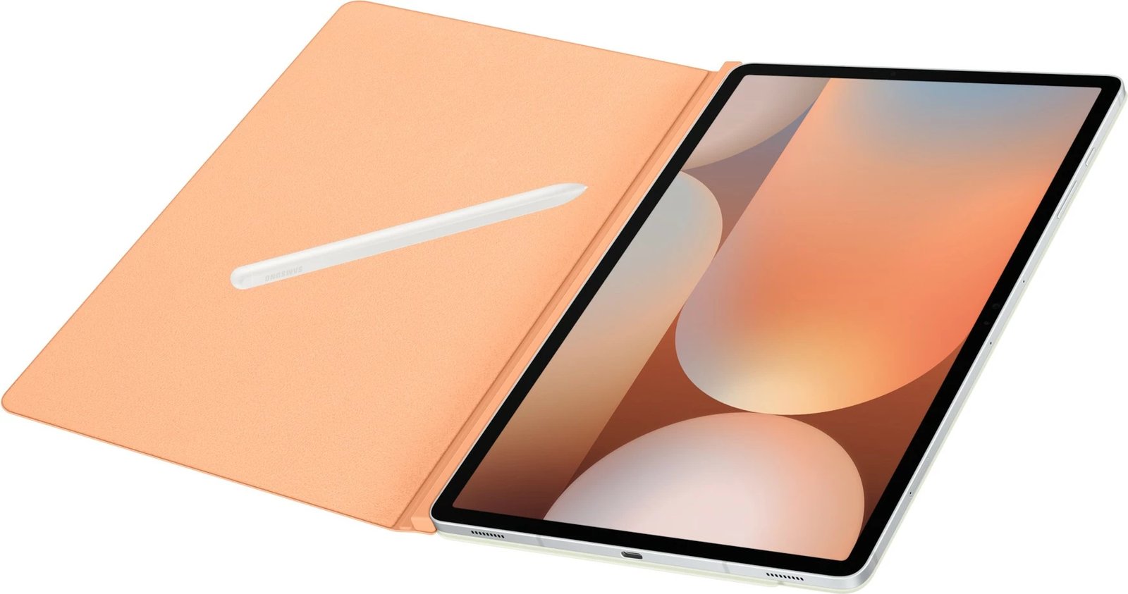 Mbështjellës folio Samsung Galaxy Tab S10+, S9+, S9 FE+, portokalli