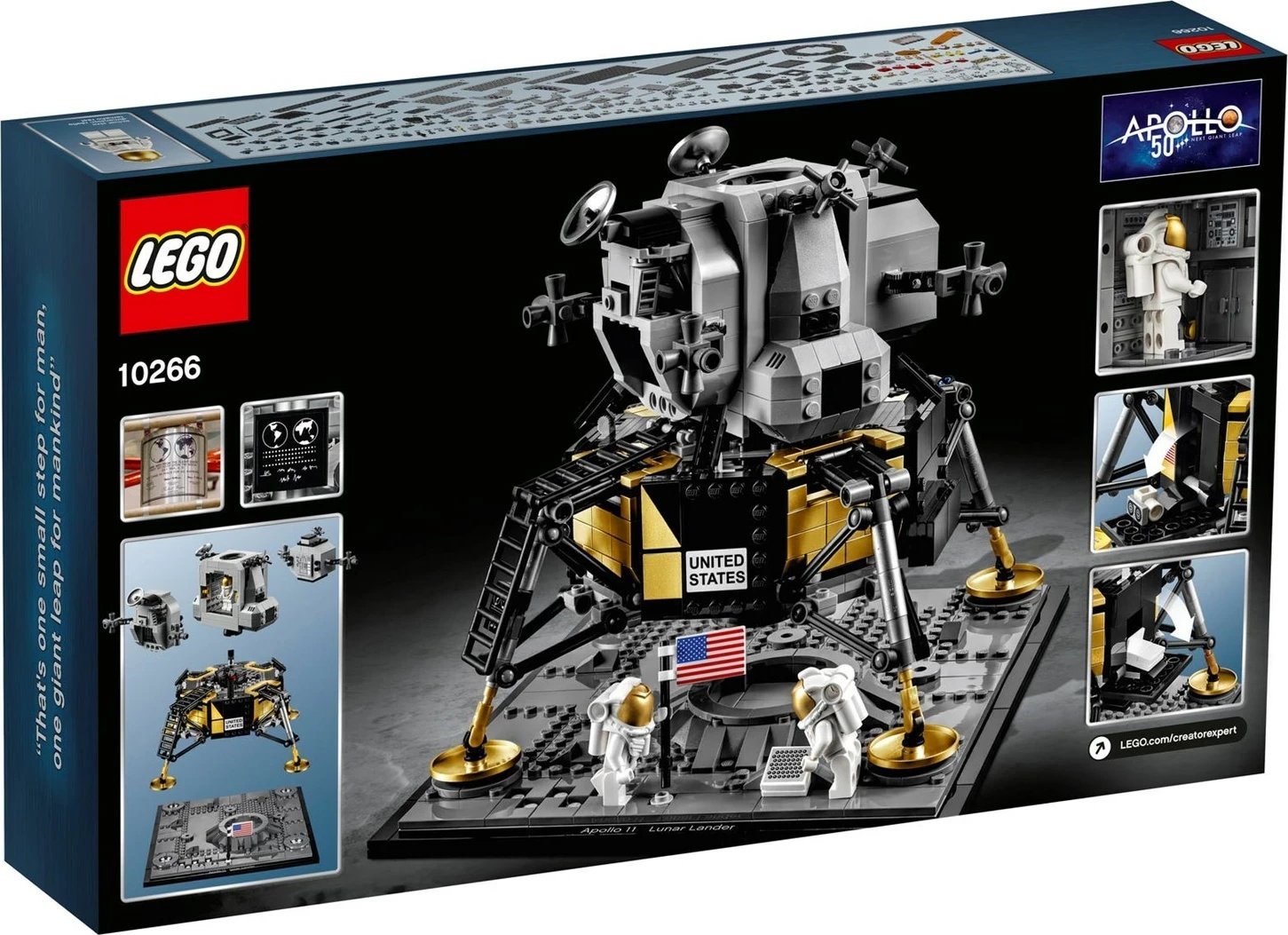 Set LEGO Creator Expert 10266 Apollo 11 NASA Moon Lander