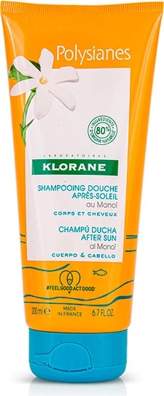 Shampon dhe xhel dushi pas diellit KLORANE Polysianes unisex 200ml
