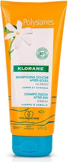 Shampon dhe xhel dushi pas diellit KLORANE Polysianes unisex 200ml