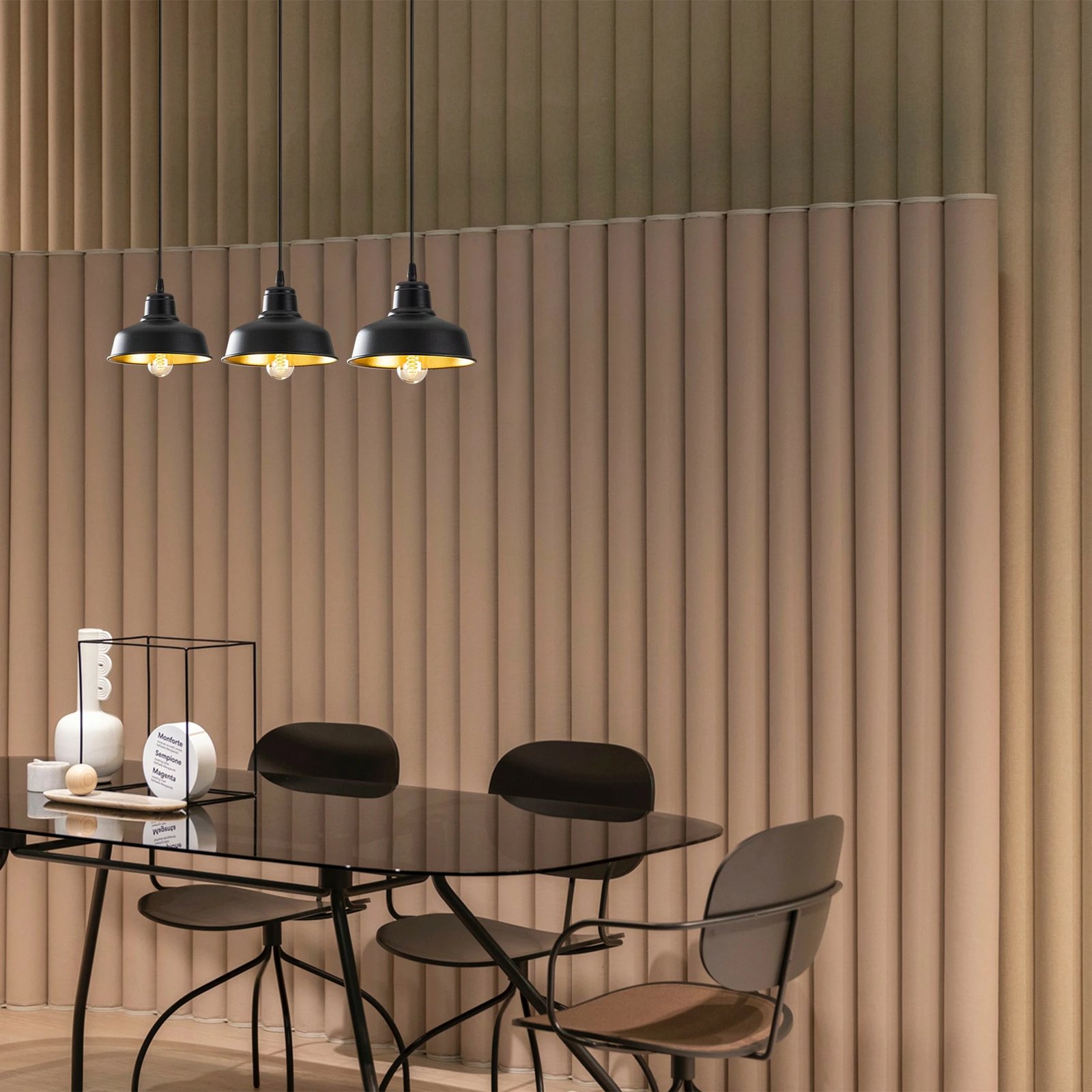 Llambë tavani industriale, ngjyrë e zezë, Opviq Berceste - 181BLACK-S1