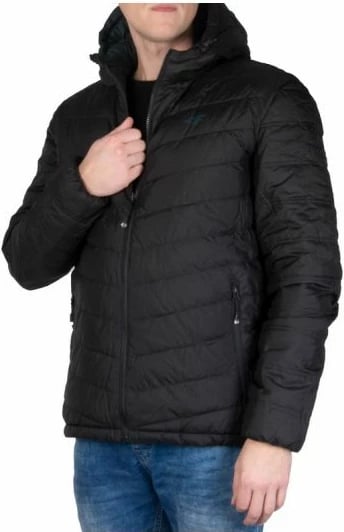 Jakne për meshkuj 4f, ngjyrë e zezë dhe jeshile