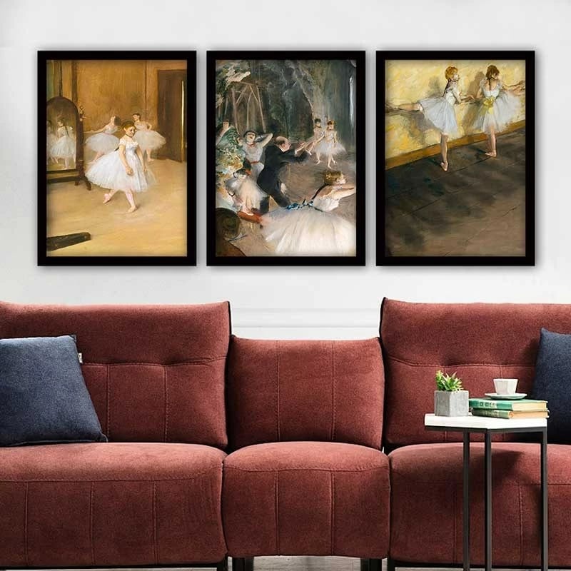 Pikturë dekorative me kornizë (3 copë), Wallity, 3SC_UN2684867_3545