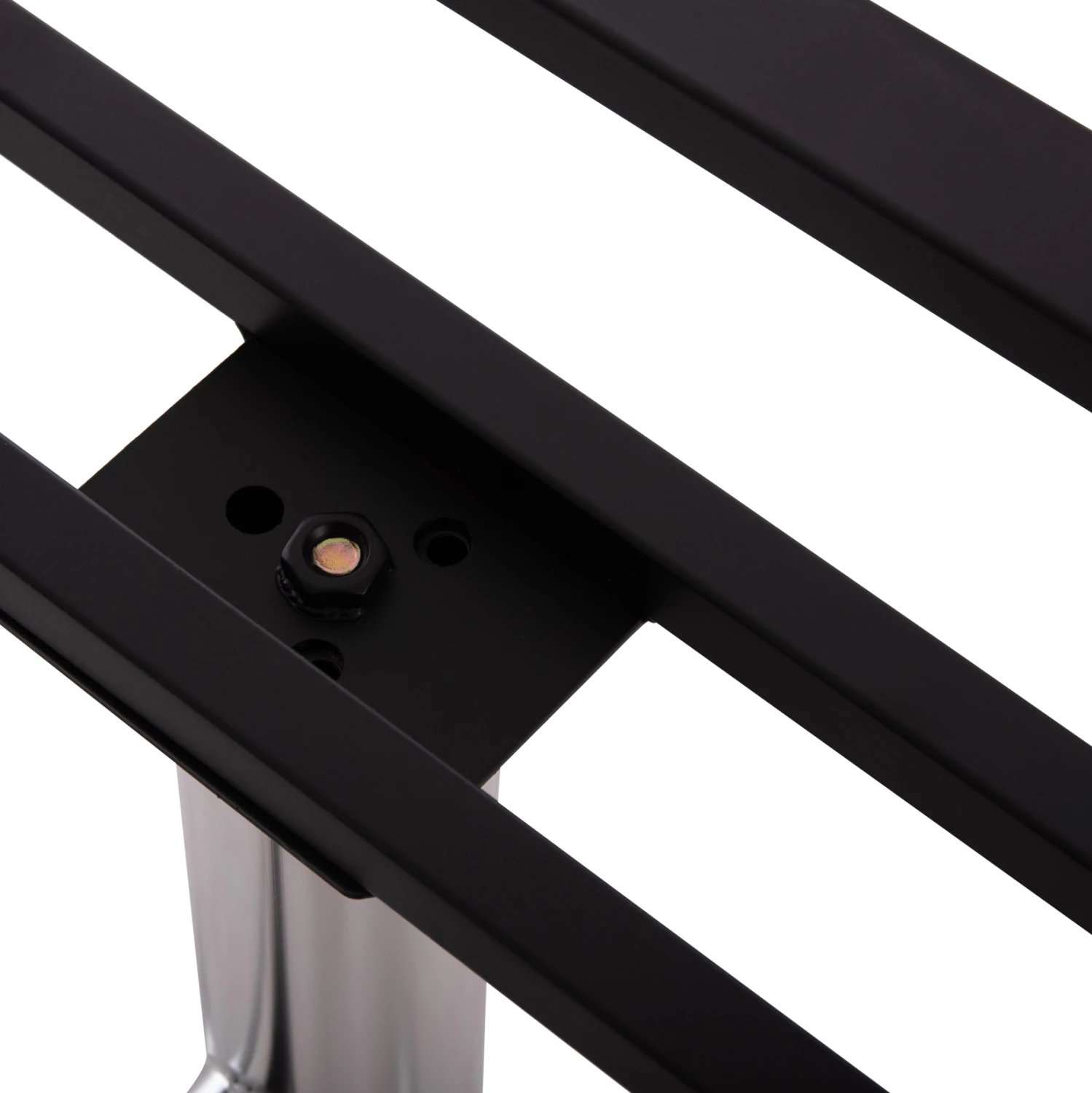 Baza dyshe për tavolinë, metal krom, me rregullues lartësie, 100x60x73cm