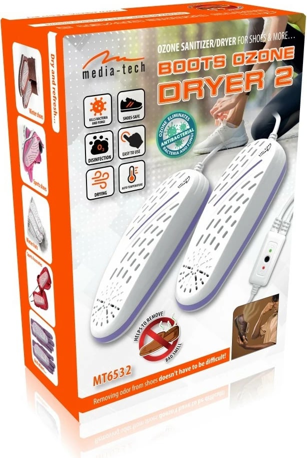 Tharëse këpucësh Media-Tech Boots Ozone Dryer 2 MT6532, Violet, White
