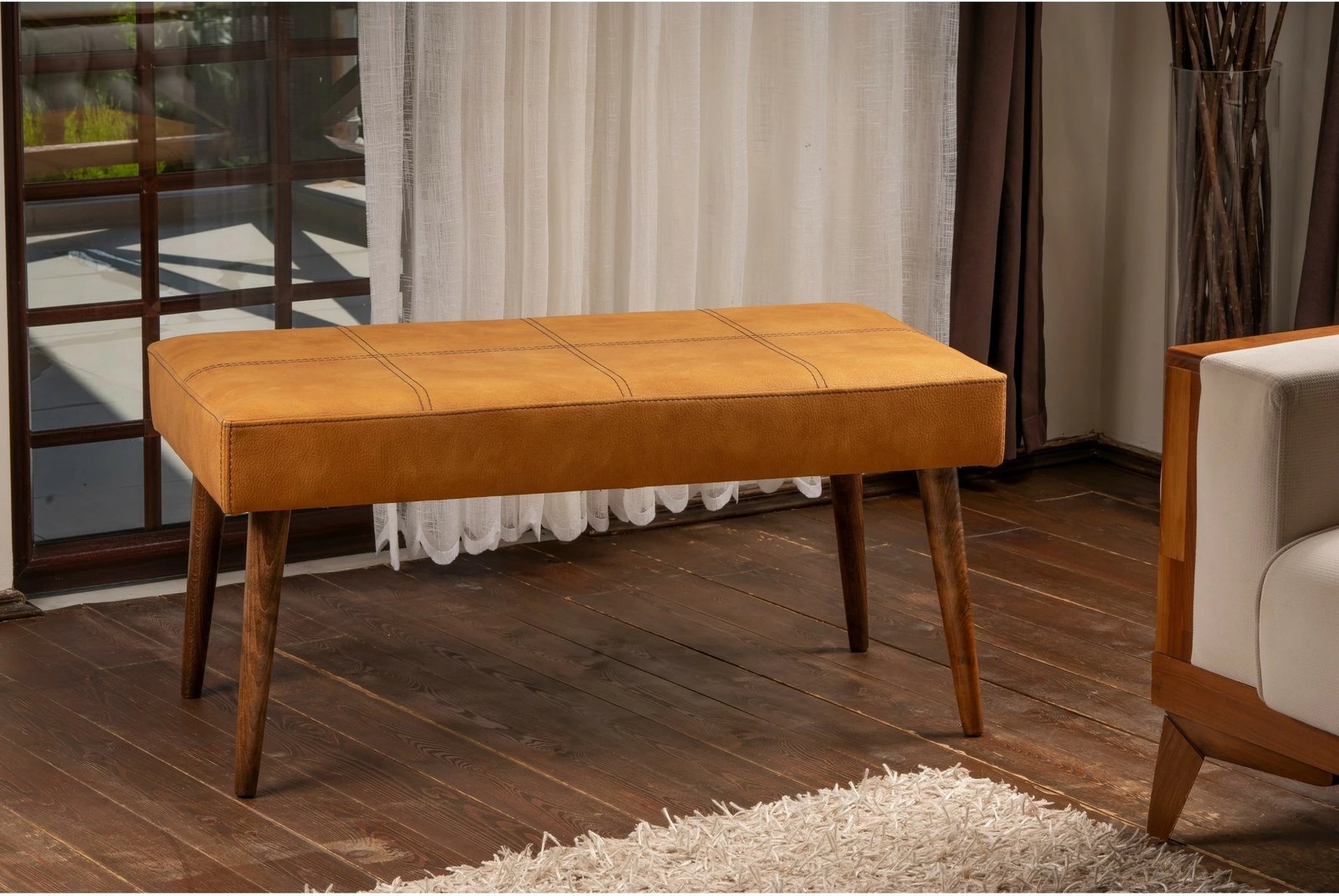 Pouf Mustard Atelier del Sofa, ngjyrë mustard