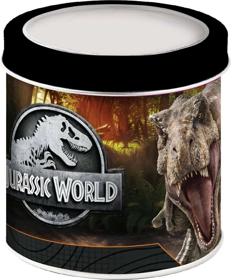 Orë dore Pulio Jurassic World, analog, për fëmijë, shumëngjyrëshe, në kuti metalike