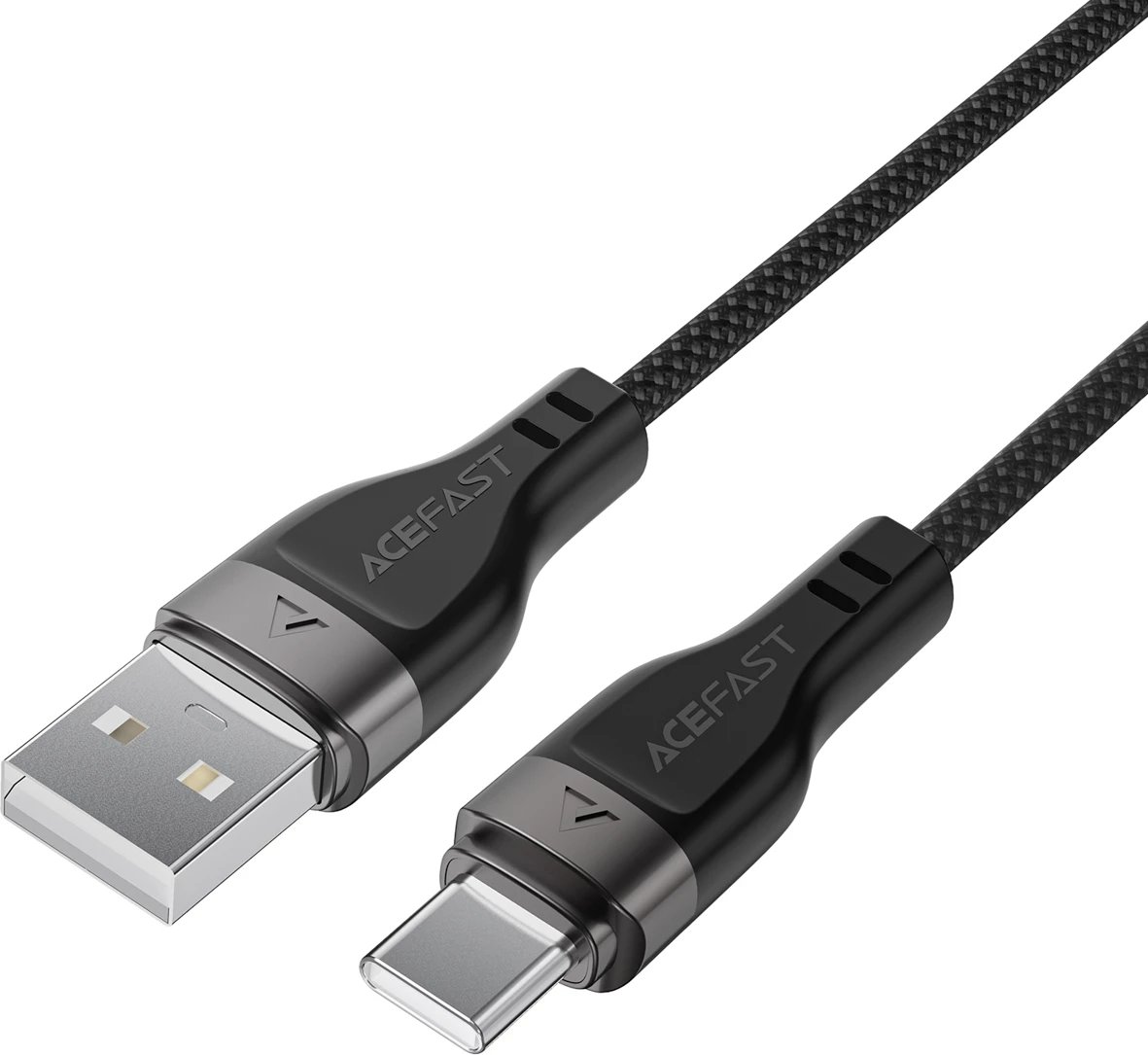 Kabllo Acefast C11-04 USB-A në USB-C, 1.2m, 3A, Magnetike, e zezë