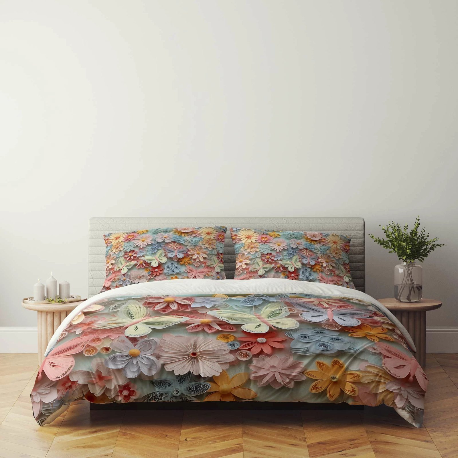 Set mbulesë për jorgan dopio, shumëngjyrëshe, L'essentiel, FLW_DVT25-10