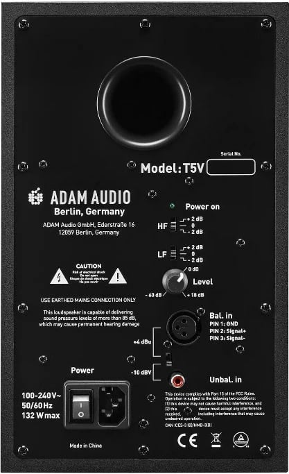 Boks ADAM AUDIO T5V, i zi