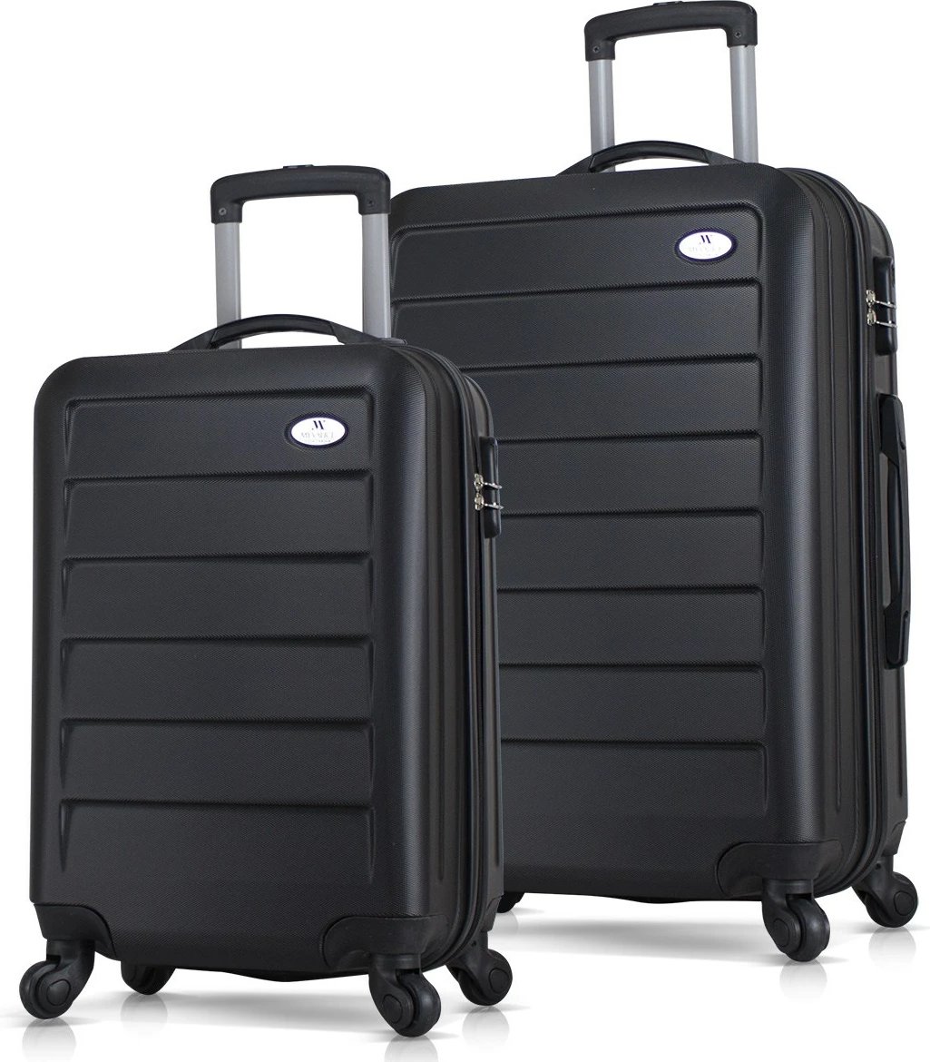 Set valixhesh (2 copë), ngjyrë e zezë, Zoozie Bags, 8084