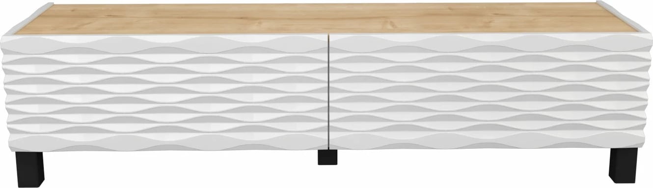 Komodë për TV Hanah Home, Lerze - ngjyrë safir, e bardhë