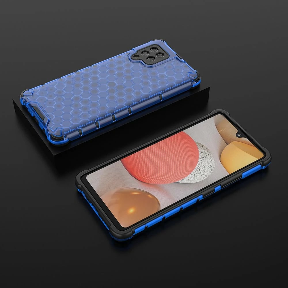Mbështjellës Hurtel Honeycomb për Samsung Galaxy A42 5G, Blu