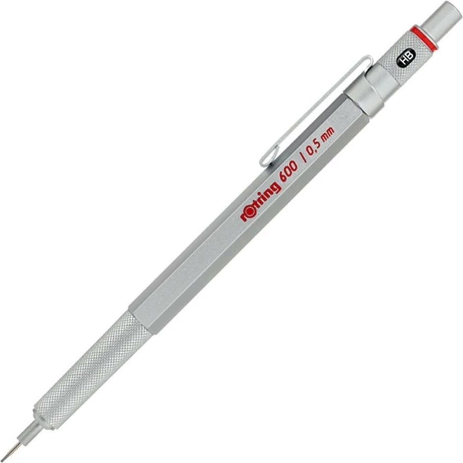 Stilograf Rotring 1904445, metalik, me klips, ngjyrë argjendi