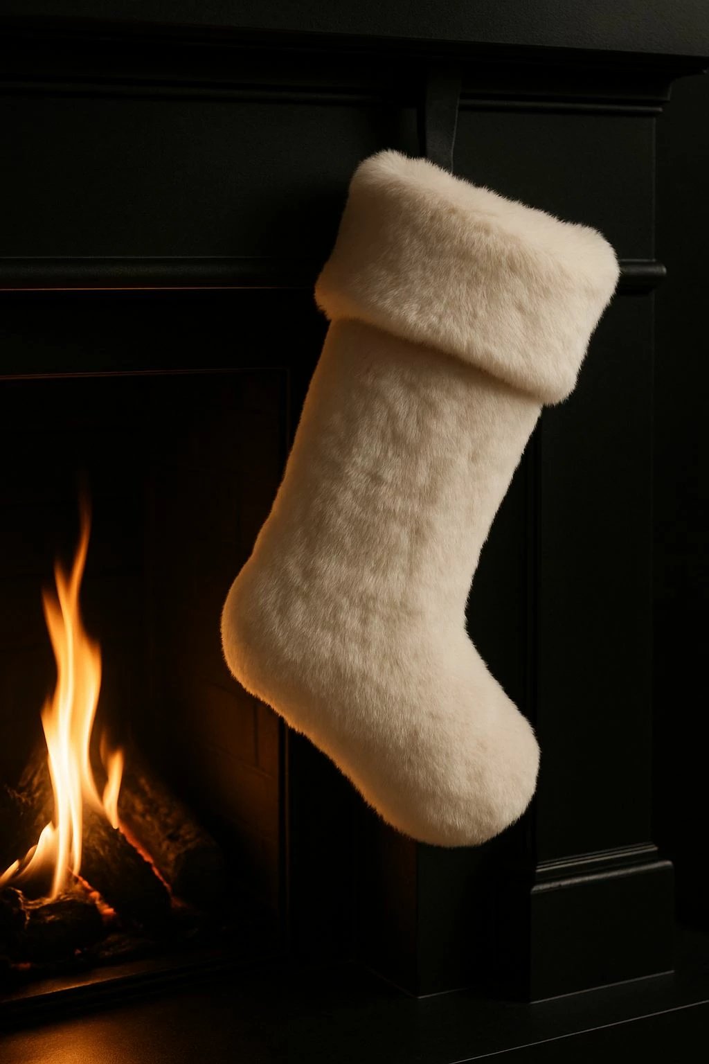 Çorape Krishtlindjesh Evila Originals, pelush e bardhë