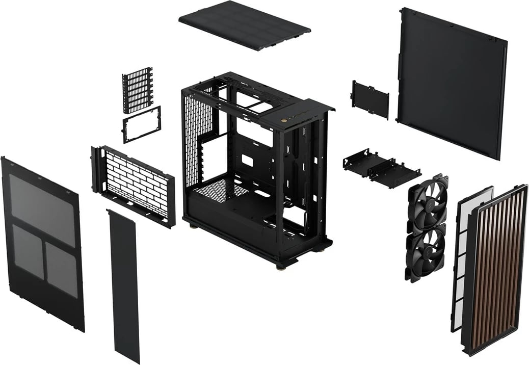 Kasë Fractal Design North, e zezë