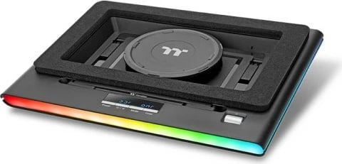 Kasë ftohëse për laptop Thermaltake Massive EXTREME CL-N023-PL12SW-A, me HUB USB, LED, e zezë