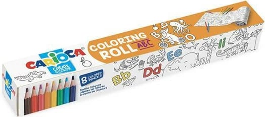 Letër ngjitëse për vizatim Carioca ABC, me 8 lapsa me ngjyra