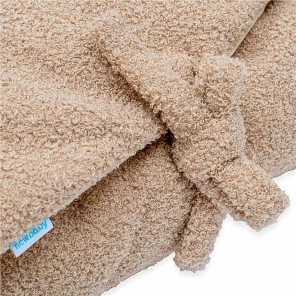 Thes gjumi bebe, New Baby Teddy, 55x40 cm, me lidhëse dhe zinxhir, bezhë