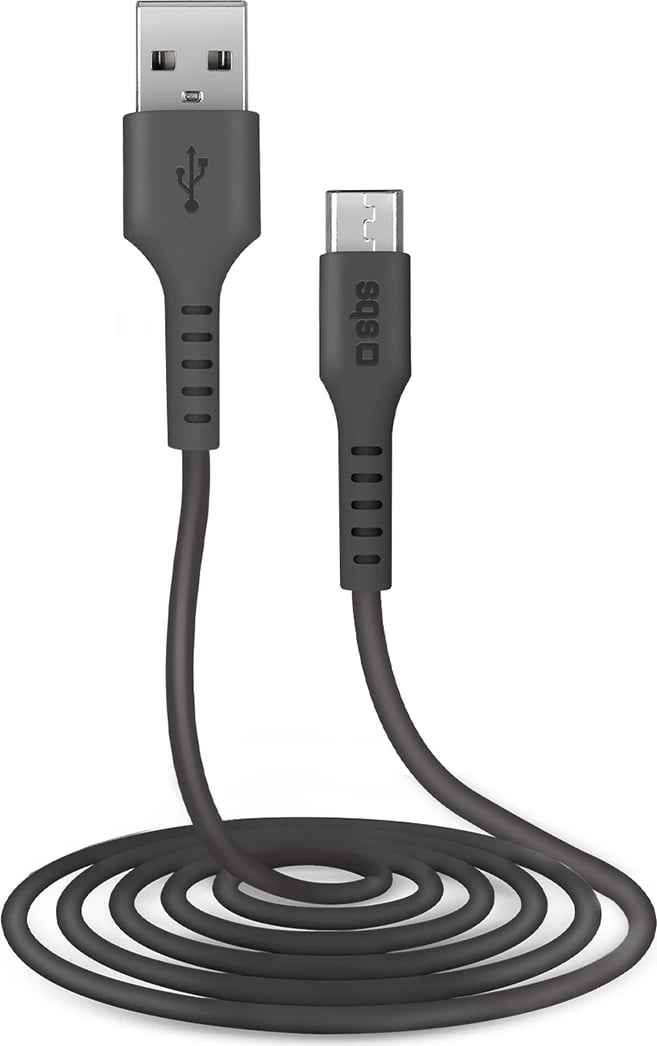 Kabllo USB-A në Micro-USB SBS TECABLEMICRO2K, 2 metra, e zezë Kabllo USB-A në Micro-USB SBS TECABLEMICRO2K, 2 metra, e zezë