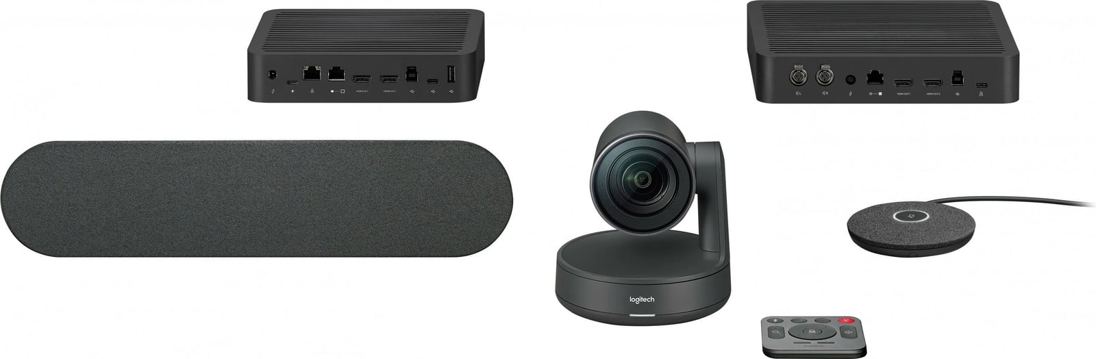 Sistem video konferencash Logitech Rally, 4K Ultra HD, 15x, i zi