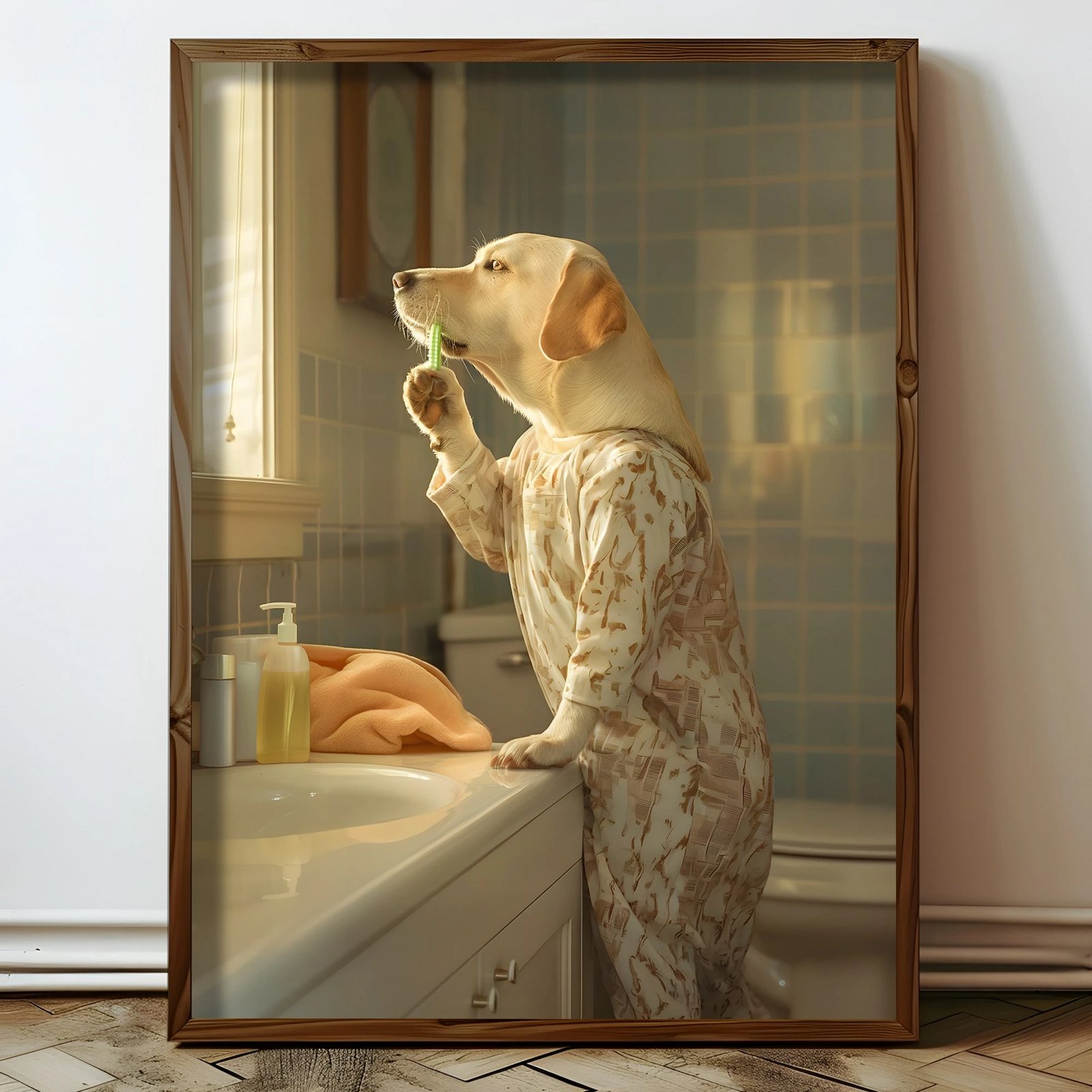 Pikturë dekorative me kornizë MDF, Wallity, HUM062, shumëngjyrëshe, 50x70x3.5cm