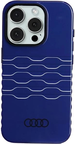 Mbështjellës Audi IML MagSafe për iPhone 15 Pro, Blu