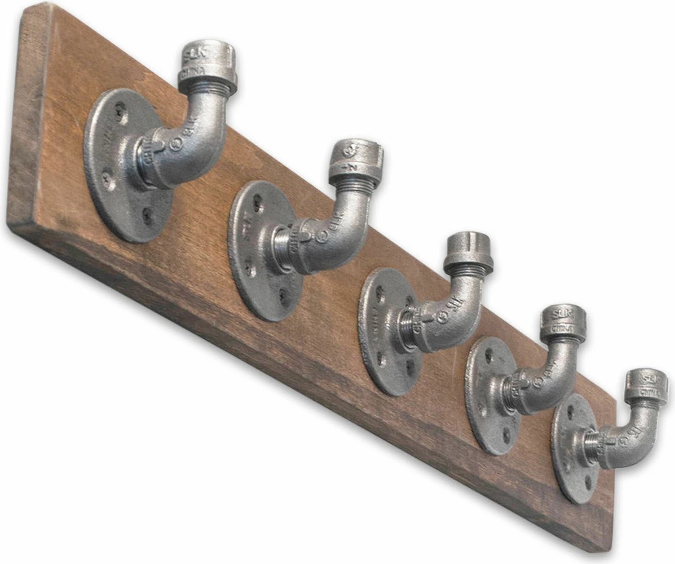 Varëse muri industriale, dru bredhi, ngjyrë arre dhe e zezë, Boruraf038