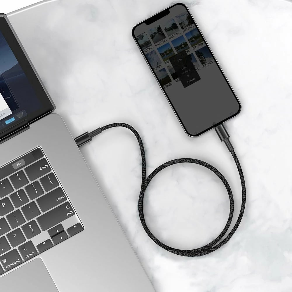 Kabllo Baseus CATLGD-01 USB-C në Lightning, 1m, 20W, e zezë