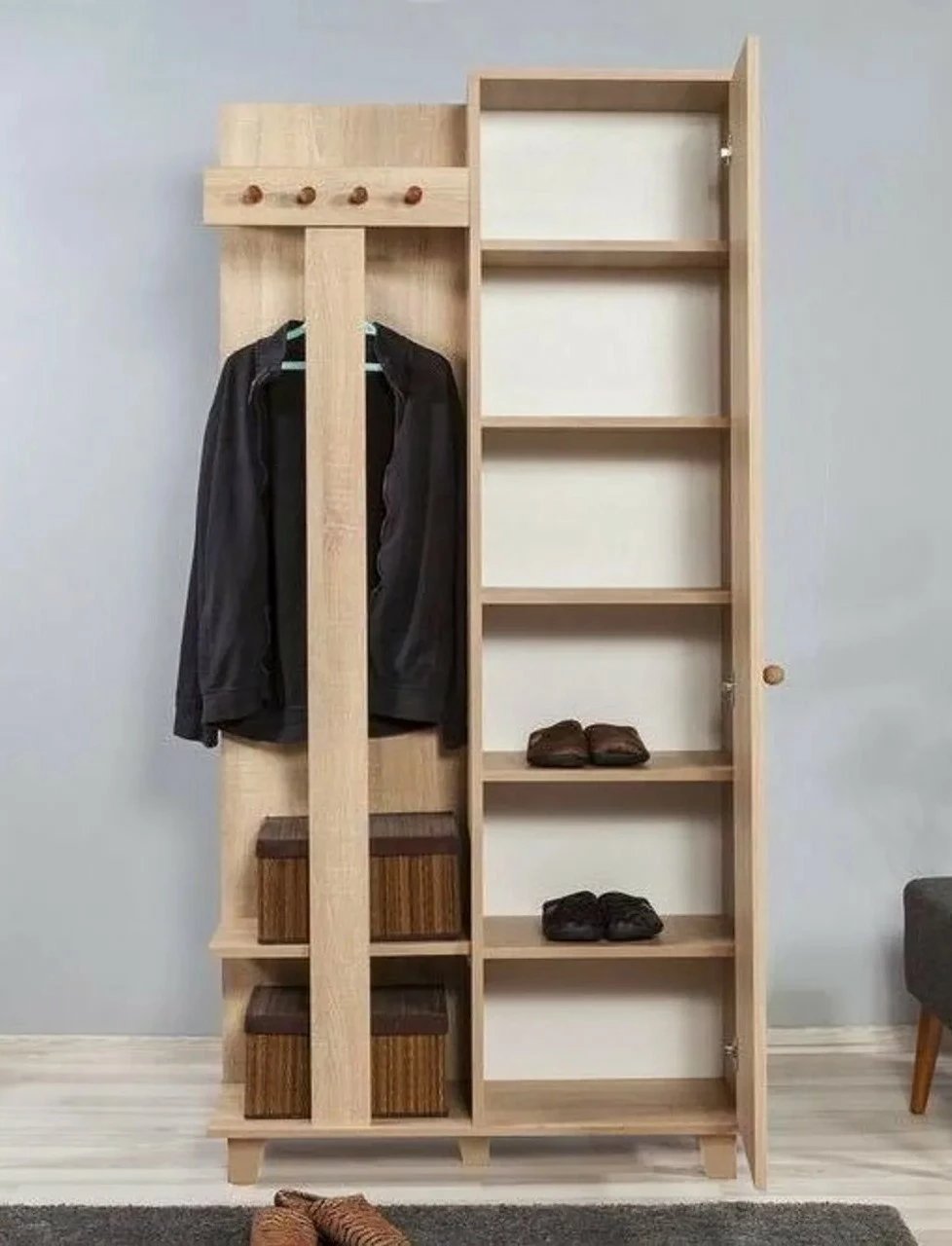 Stendë korridori Skye Decor, ngjyrë lisi Sonoma, Garmanto 90 - 521