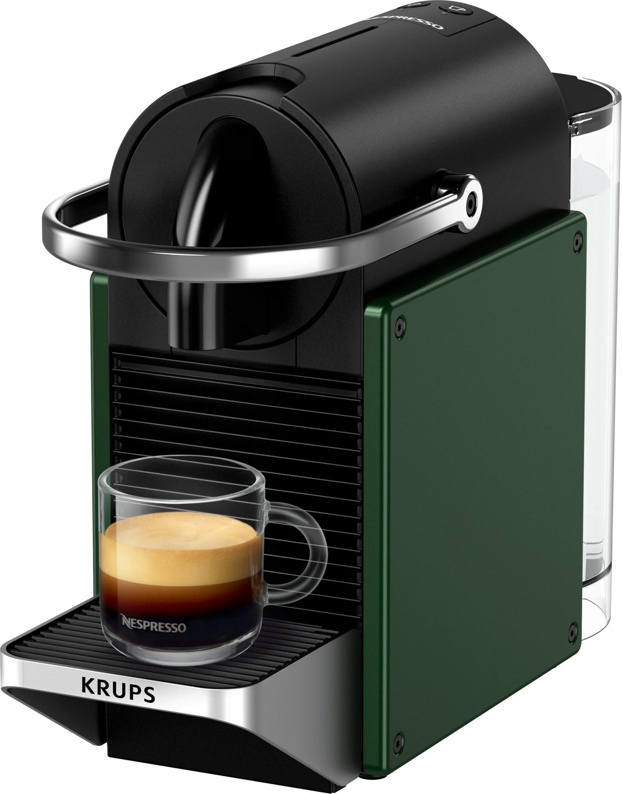 Aparat kafeje kapsula Krups Pixie XN306310, 0.7L, 1260W, zi, gjelbër