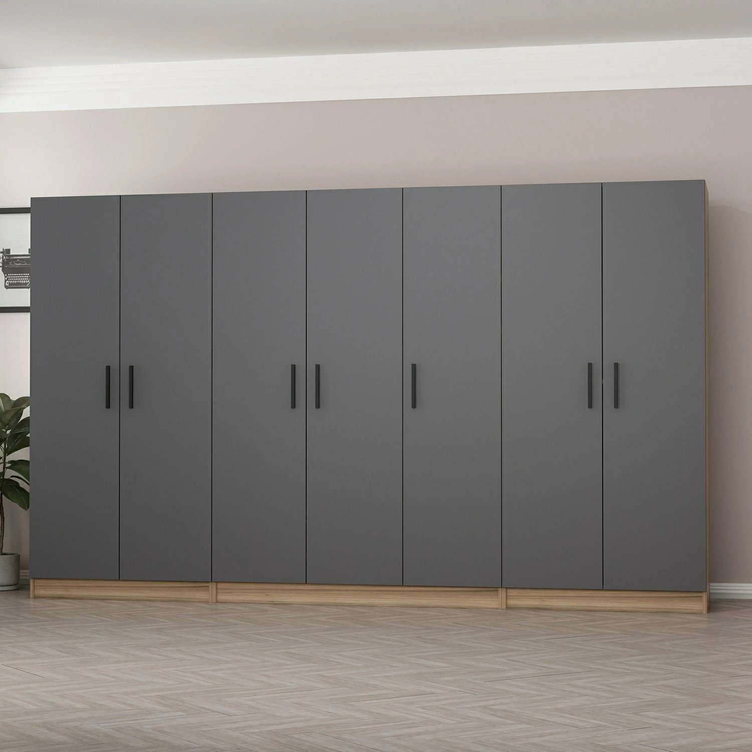 Dollap i madh, ngjyrë antracit, Skye Decor, 7642