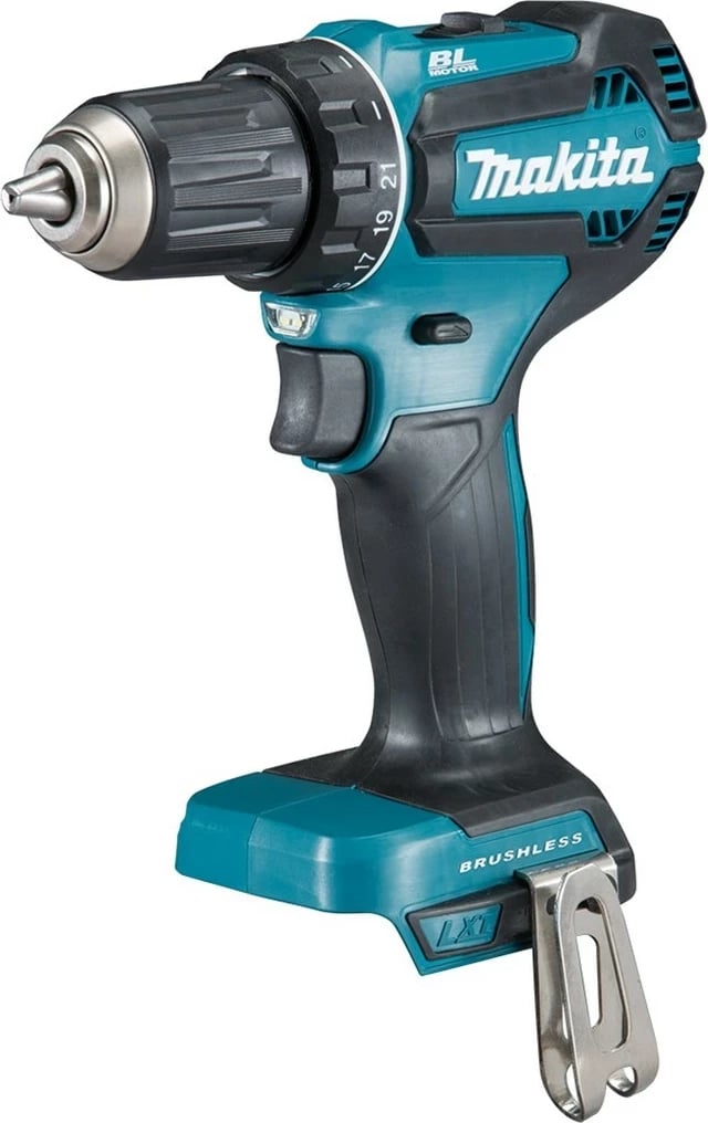 Makita DDF485Z, 1900 RPM, pa çelës, 1.7 kg, Zi, Blu