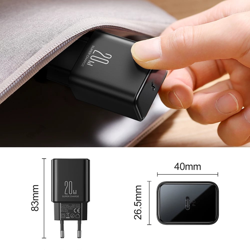 Karikues muri Joyroom JR-TCF06, USB-C, 20W, i zi
