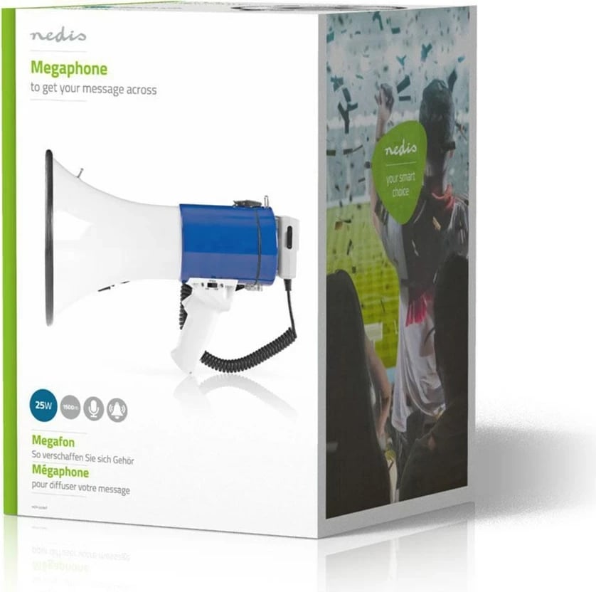 Megafon Nedis MEPH200WT, Blu e Bardhë
