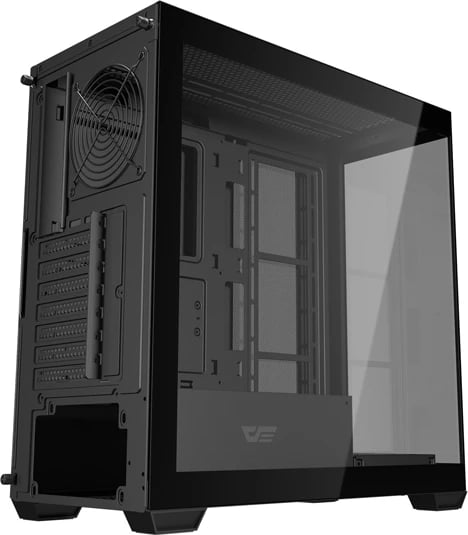 Kasë, Darkflash, DS900W, Midi Tower ATX/M-ATX/ITX, pa ventilatorë, xhami i forcuar, USB Type-C, e zezë