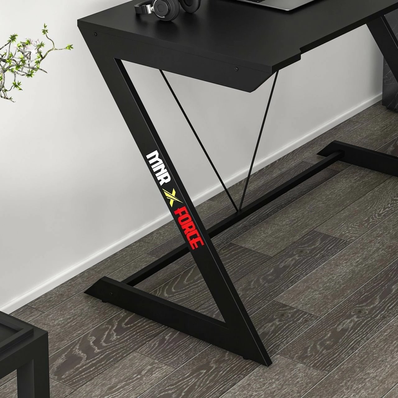 Tavolinë gaming Skye Decor, e zezë