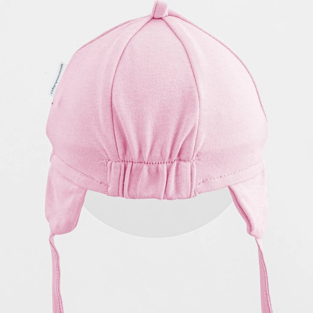 Kapelë bebe me strehë, NEW BABY Casually Dressed, 100% pambuk, madhësi 56/62, rozë