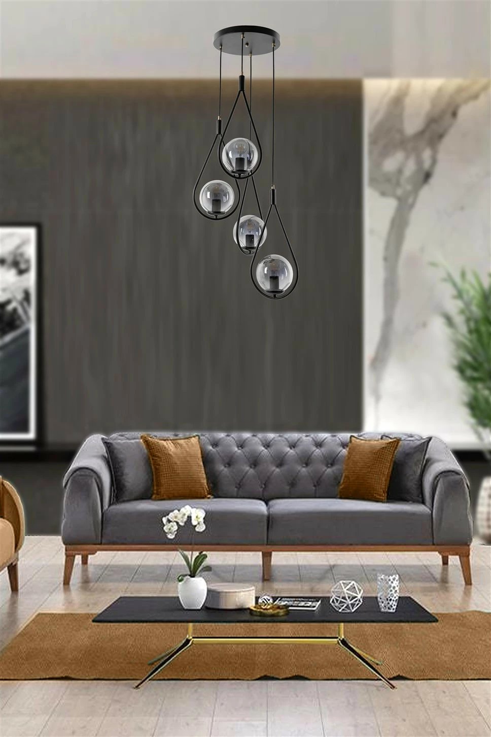 Llambë tavani industriale Opviq, 8493-4, e zezë