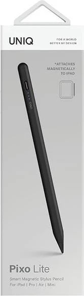 Stylus magnetik UNIQ Pixo Lite për iPad, USB-C, i zi