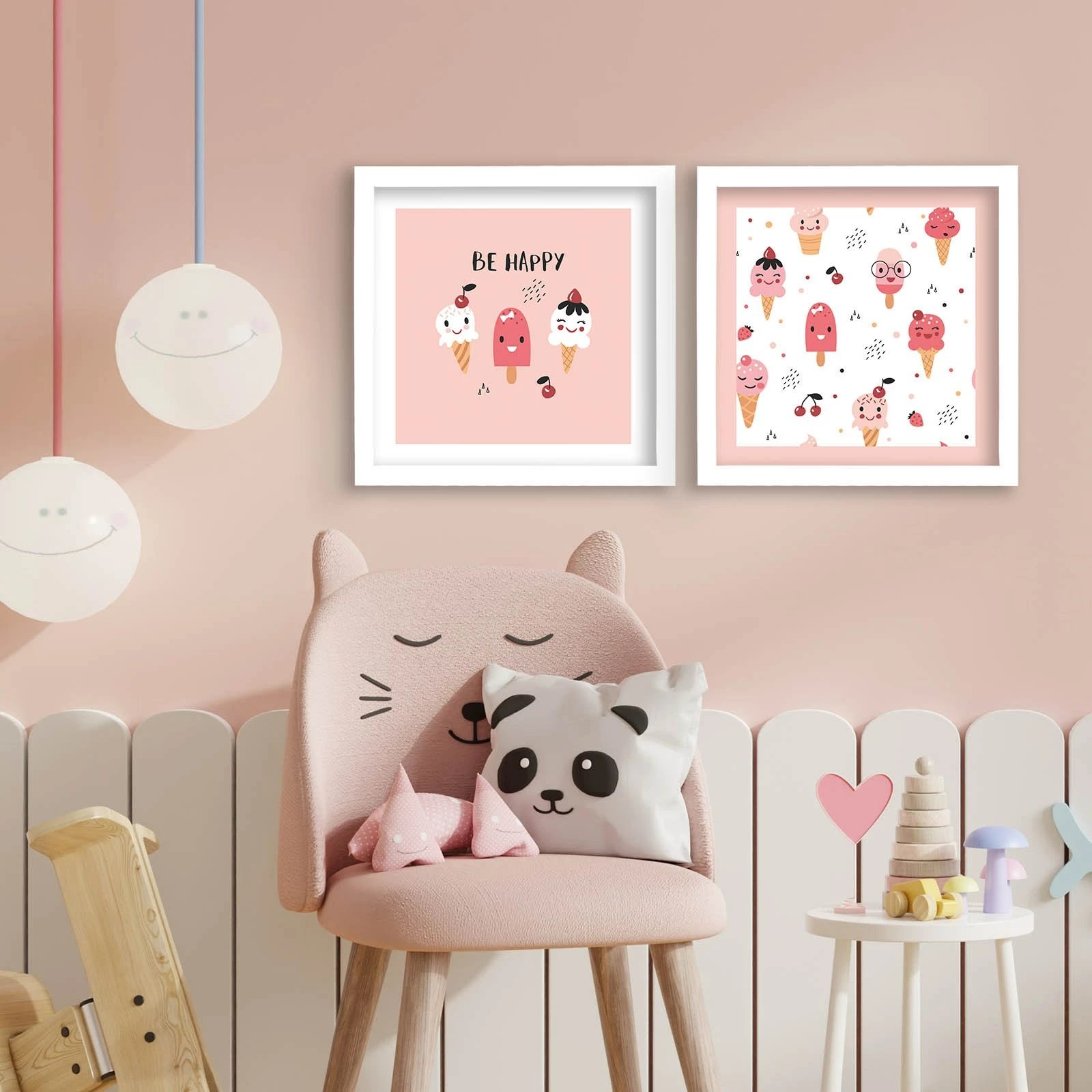 Pikturë dekorative me kornizë MDF (2 copë), Wallity, 2P3333BCT-010