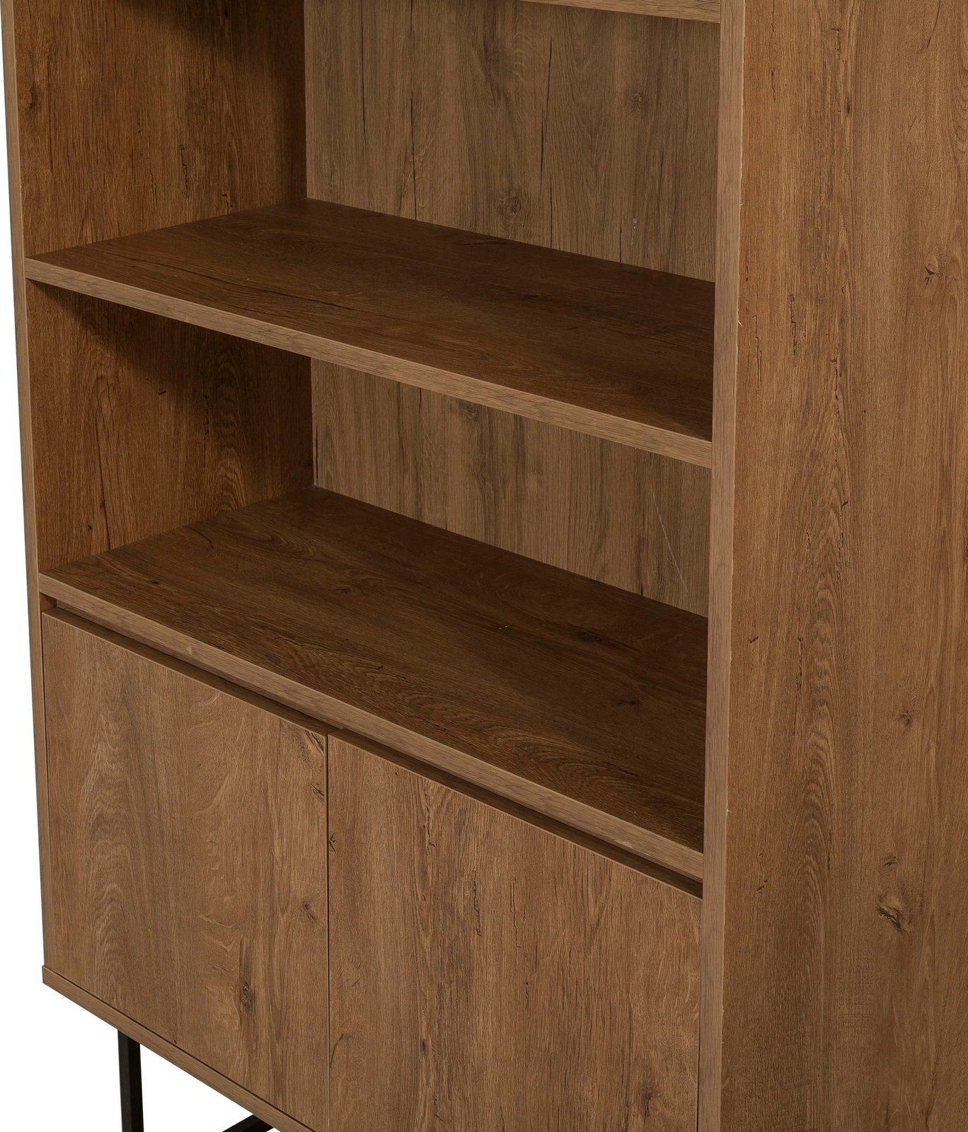 Set mobiljesh për dhomë dite, ngjyrë arrë dhe e zezë, Skye Decor, Laxus Takım 11