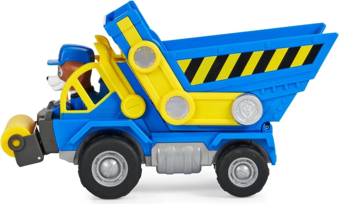 Kamion ndërtimi lodër Spin Master Paw Patrol Rubble & Crew Wheeler, plastikë, Blu/Verdhë