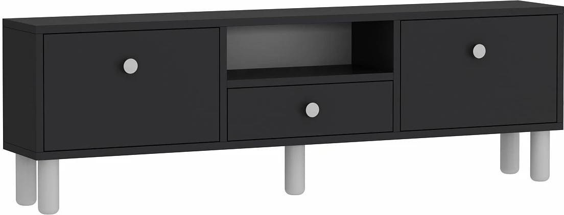 Komodë TV Skye Decor, anthracite, e bardhë, 1310-DROP-1