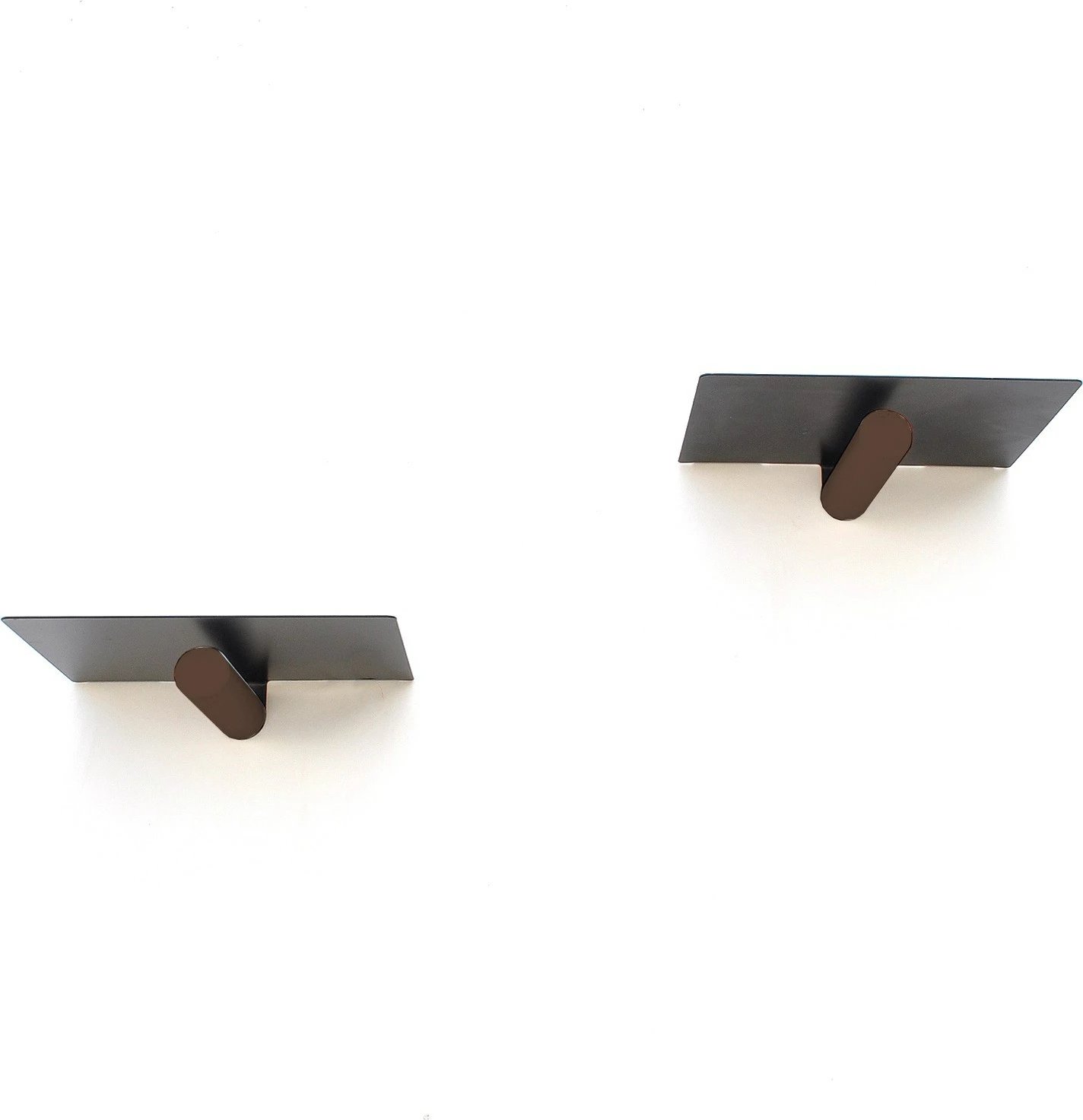Raft muri Pipe Shelf, ngjyrë kafe dhe e zezë, Hanah Home, Wr042 (2 copë)