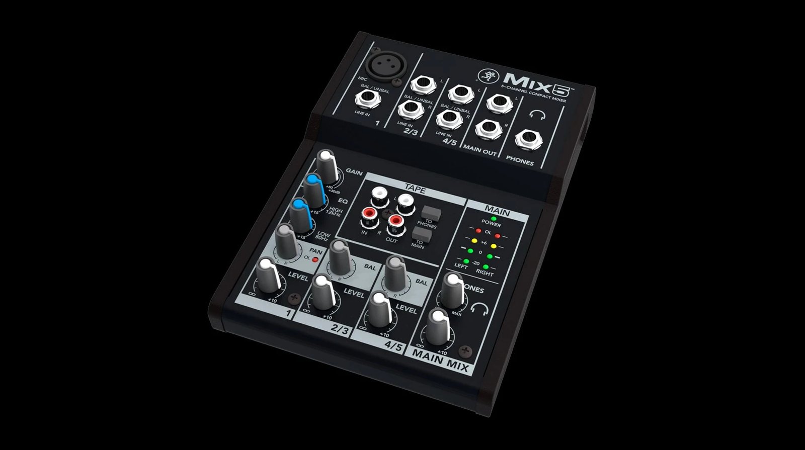 Mikser audio Mackie Mix5, 5 kanale, i zi