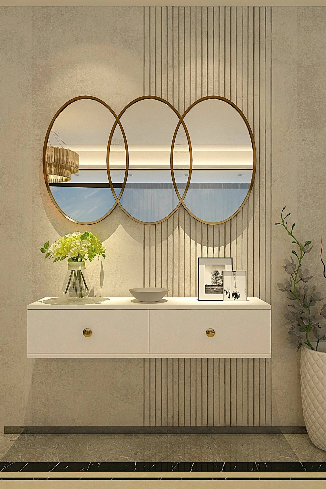 Komodë Skye Decor, Zuzu 120, e bardhë