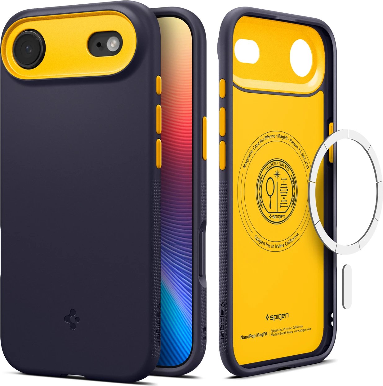 Mbështjellës Spigen Nano Pop MagSafe për iPhone 17 Air, Blu