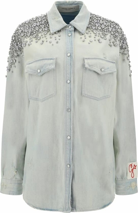 Maicë Golden Goose për femra, blu